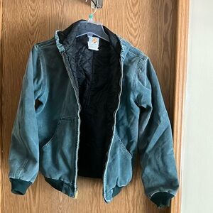Carhartt Women's Jacket - TealVintage Carhart Green